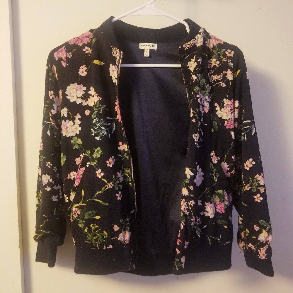 Kids Floral Zip Jacket